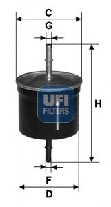 Yakıt Filtresi UFI 31.627.00