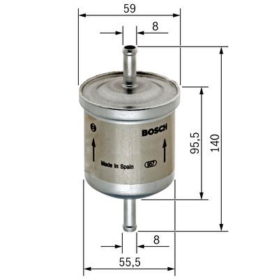 BOSCH 0450905002 Yakıt Filtresi - . Görsel