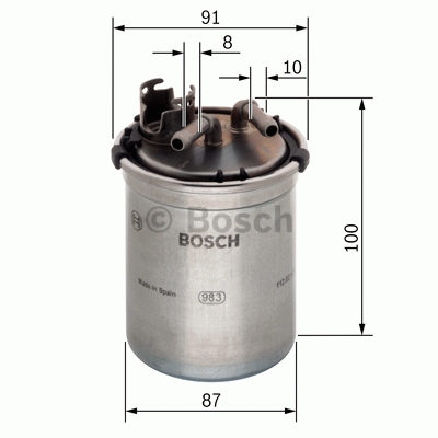 BOSCH F026402056 Yakıt Filtresi - . Görsel