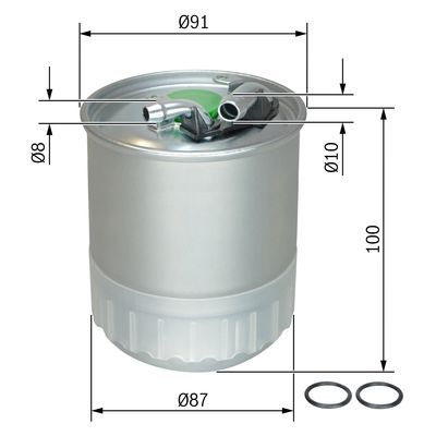 BOSCH F026402056 Yakıt Filtresi - . Görsel